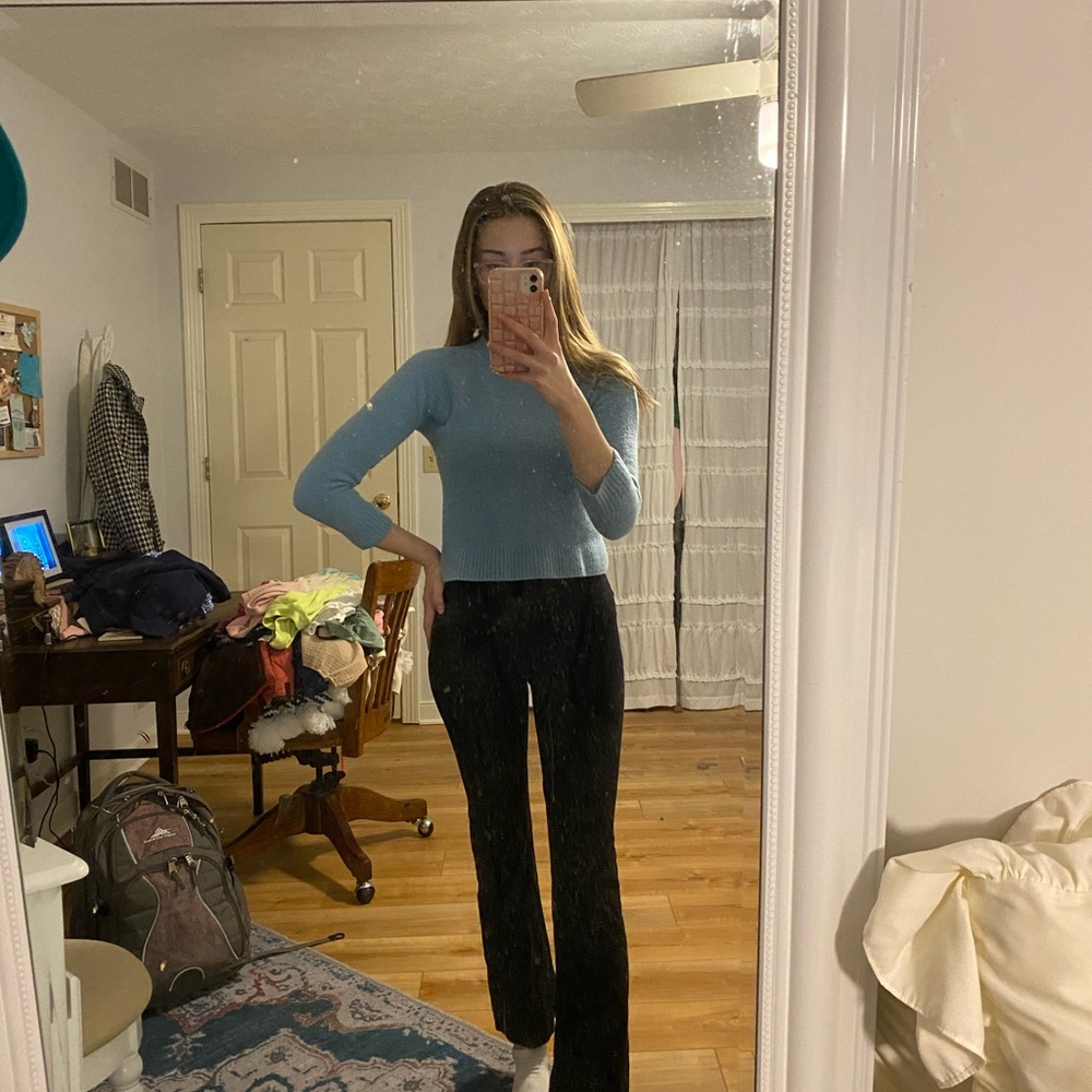 Light blue wool sweater